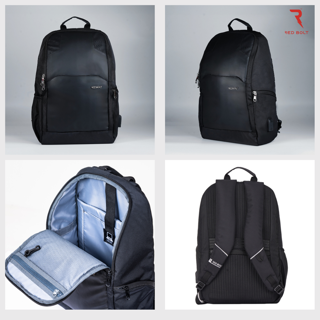 REDBOLT MILLENNIA 20L BACKPACK - BLACK — Redbolt corporate gift, alternate view